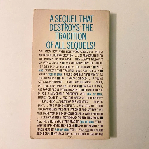 Vintage 1979 Son of Mad William M Gaines Comic Magazine Paperback Book - Picture 2 of 16